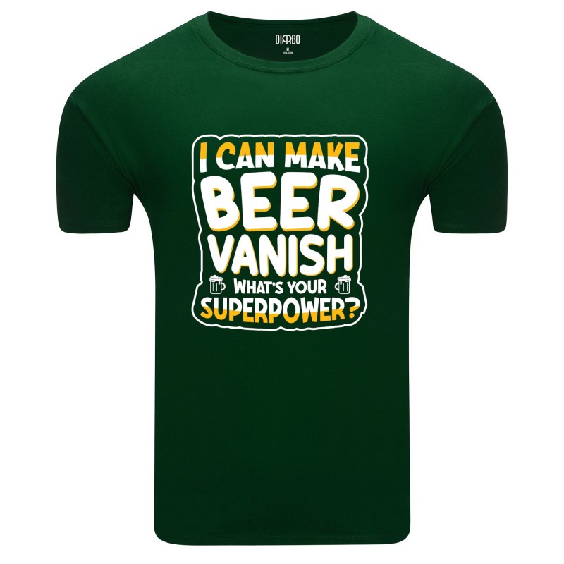 T-shirt Męski I Can Make Beer Vanish - Dla Miłośników Piwa
